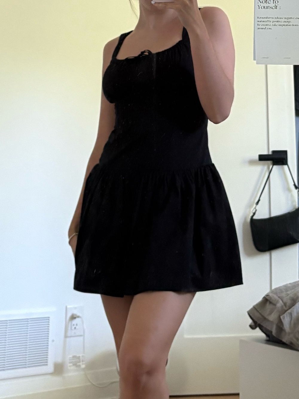 Aritzia Black Sleeveless Mini Dress